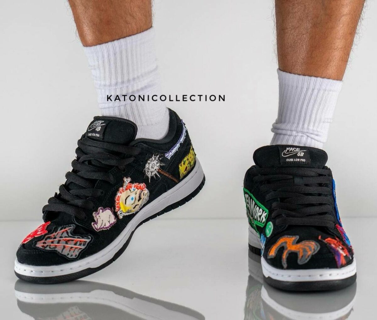 کتونی نایک اس بی دانک نک فیس nike SB dunk low neckface