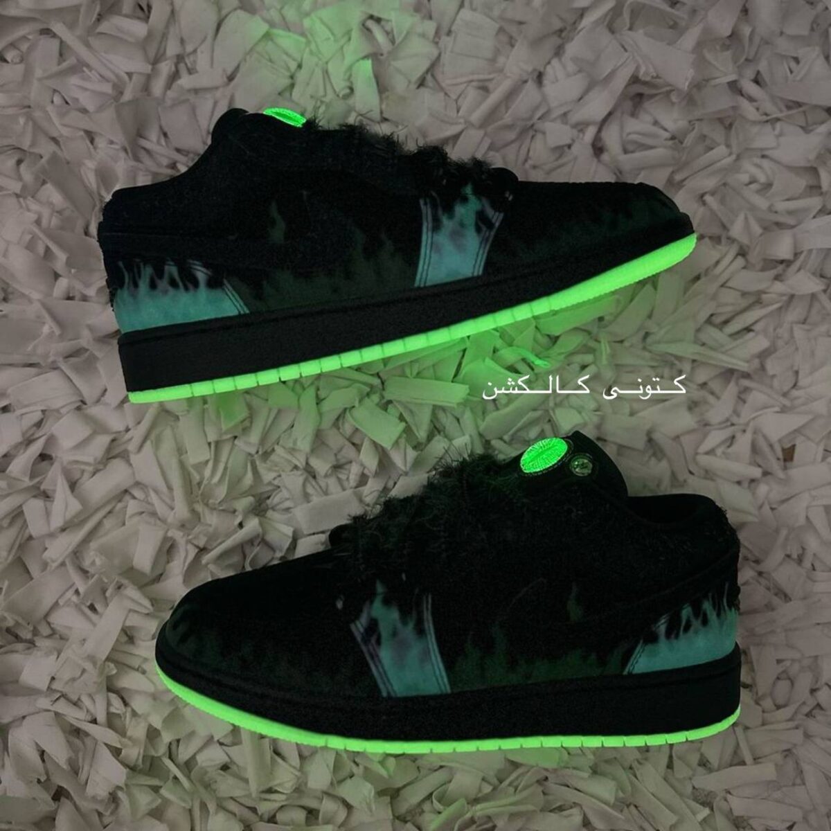 کتونی نایک ایر جردن وان لو فورتون فلای هالووین (شب نما) Nike Air Jordan 1 Low Fortune Fly Halloween